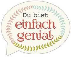 Reinigungs-Pad mini "Du bist einfach genial" Reinigungs-Pad mini "Du bist einfach genial"