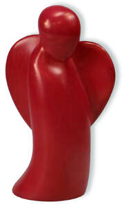Figur Schutzengel "begleitend" - rot Figur Schutzengel "begleitend" - rot