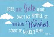 Wandschmuckschild - Herr, deine Güte reicht... Wandschmuckschild - Herr, deine Güte reicht...