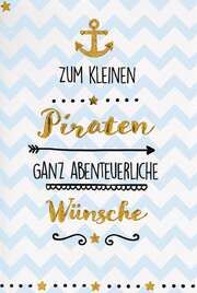 Faltkarte "Piraten" - Geburt Faltkarte "Piraten" - Geburt