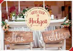 Doppelkarte "Mrs. & Mr. Holzbank" - Hochzeit