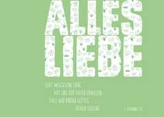 Postkartenserie "Alles Liebe, grün" - 12 Stück