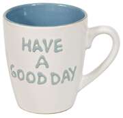 Tasse S "have a good day" - weiß/blau Tasse S "have a good day" - weiß/blau