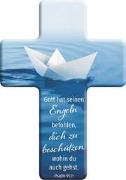 Metall-Kreuz "Gott hat seinen Engeln befohlen" Metall-Kreuz "Gott hat seinen Engeln befohlen"