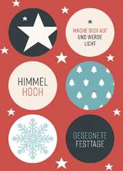 Postkarte - Weihnachtssticker 2 Postkarte - Weihnachtssticker 2