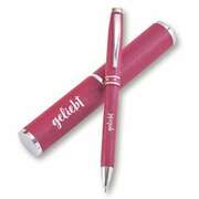 Kugelschreiber im Etui - Geliebt (rosa)