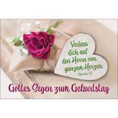 Postkarten: Gottes Segen zum Geburtstag 4 Stück Postkarten: Gottes Segen zum Geburtstag 4 Stück