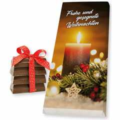 Schokolade: Frohe und gesegnete Weihnachten