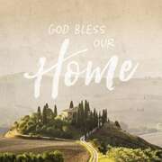 Metallschild - God bless our home Metallschild - God bless our home