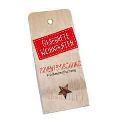 Anhängerkarte mit Tee "Adventsmischung" Anhängerkarte mit Tee "Adventsmischung"