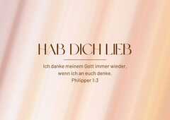 Postkarte "Hab dich lieb" Postkarte "Hab dich lieb"