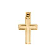 Anhänger Edelstahlkreuz - goldfarben Anhänger Edelstahlkreuz - goldfarben
