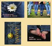 Kleinkärtchenserie Bluejeans, 12 Stück Kleinkärtchenserie Bluejeans, 12 Stück