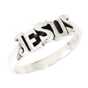 Fingerring "Jesus" - silber, 19 mm Fingerring "Jesus" - silber, 19 mm