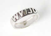 Fingerring "WWJD" - 17 mm Fingerring "WWJD" - 17 mm