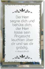 Glasdeko "Der Herr segne Dich..." Glasdeko "Der Herr segne Dich..."