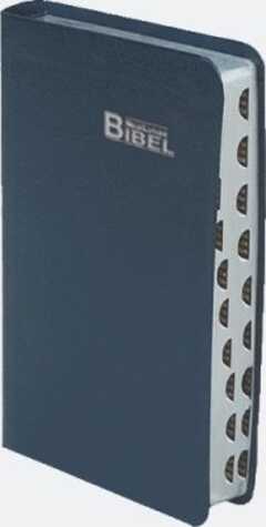 Lutherbibel Silberschnitt mit Griffregister - blau
