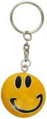 Schlüsselanhänger "Smiley" - gelb