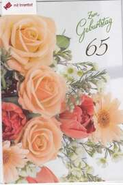Faltkarten 65. Geburtstag - 5 Stück Faltkarten 65. Geburtstag - 5 Stück