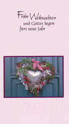 Faltkarten Weihnachten/Neujahr - 5 Stück Faltkarten Weihnachten/Neujahr - 5 Stück