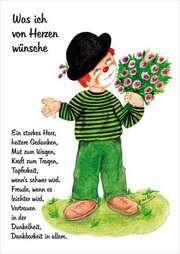 Postkarten: Clown - Was ich von Herzen wünsche, 12 Stück Postkarten: Clown - Was ich von Herzen wünsche, 12 Stück