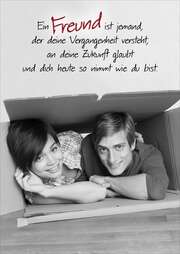 Postkarten: Ein Freund ist jemand, 4 Stück Postkarten: Ein Freund ist jemand, 4 Stück