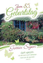Faltkarte - Zahlengeburtstag zum 85. Faltkarte - Zahlengeburtstag zum 85.