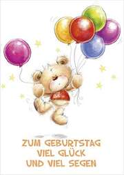 Postkarten: Zum Geburtstag viel Glück, 4 Stück Postkarten: Zum Geburtstag viel Glück, 4 Stück