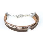 Lederarmband "Faith Hope Love" Lederarmband "Faith Hope Love"
