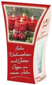 Handcreme "Frohe Weihnachten und Gottes Segen im neuen Jahr" Handcreme "Frohe Weihnachten und Gottes Segen im neuen Jahr"